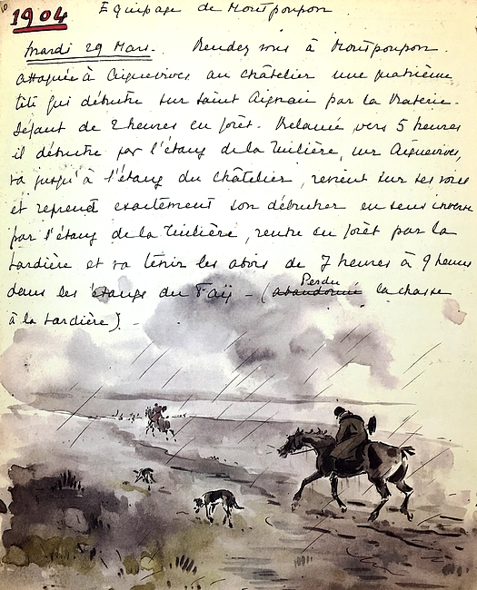 Compte rendu illustré par Karl Reille (Mars 1904) - Archives de l'équipage